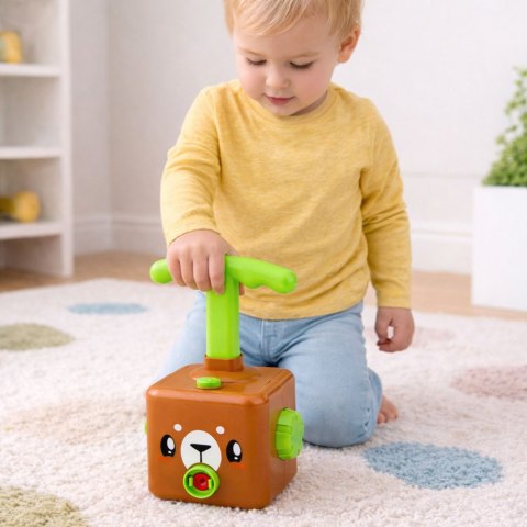 Wyrzutnia Balonów Autek Zabawka Edukacyjna Dla Dzieci Miś