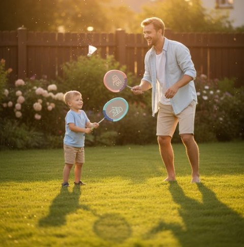 WOOPIE Babington Zestaw Rakietki i Lotki 2szt.