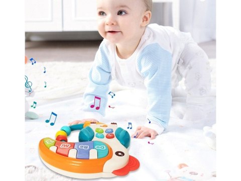 Edukacyjna Zabawka Muzyczna Tukan Pianinko Grzechotka Melodie Dźwięki