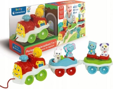 Interaktywny Pociąg ze zwierzątkami 3 w 1 Baby Clementoni#G3