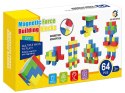 Klocki Magnetyczne 3D Konstrukcyjne KOSTKI BUDOWLANE Sześciany Zestaw Klocków 64 el.
