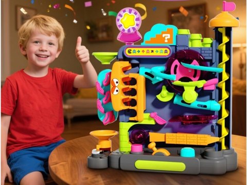 Kulkowy Tor Przeszkód Zjeżdżalnia Zjazd Dla Kulek Kulodrom Zabawka interaktywna