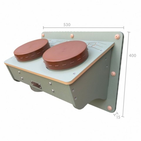 MASTERKIDZ Bongosy Instrument Muzyczny Bębenki Akcesoria Do Tablicy STEM