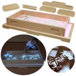 MASTERKIDZ Prostokatna Taca Do Zabawy Piaskiem Do Panelu Świetlnego LED STEM