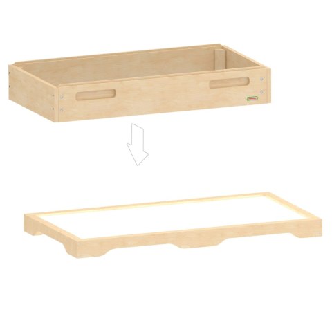 MASTERKIDZ Prostokatna Taca Do Zabawy Piaskiem Do Panelu Świetlnego LED STEM