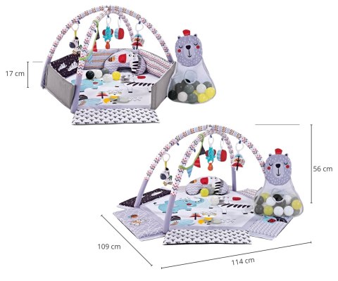 MILLY MALLY 6830 TinyMini CC9639 Mata edukacyjna Śpiący Miś