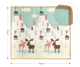 MILLY MALLY Mata piankowa składana Play Pastel Deer T1