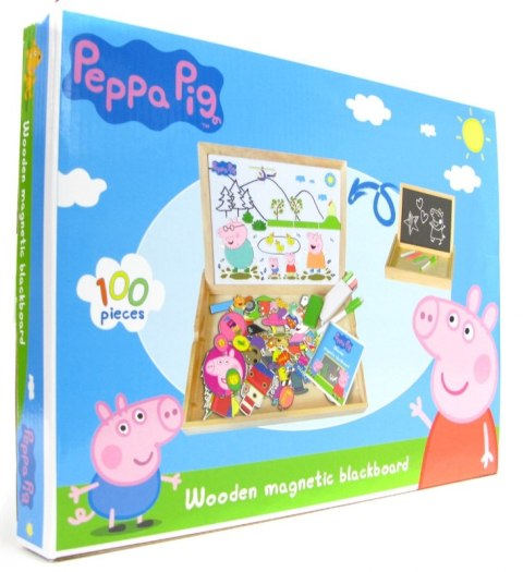 Tablica kredowa magnetyczna Świnka Peppa Pig Drewniana #G2