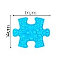 WOOPIE Mata Sensoryczna Ortopedyczna Puzzle 11 el. - Kolor Niebieski/Zielony