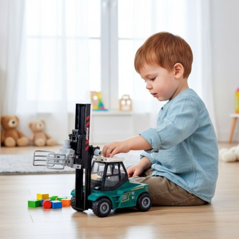 WOOPIE Wózek Widłowy Zaciskowy z Przyczepą Dźwięki Światła