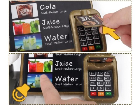 Zestaw do Pieczenia Pizzy Edukacyjna Zabawka Sklep Pizzeria Pizza Ekspres Do Kawy Kasa Fiskalna