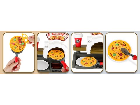 Zestaw do Pieczenia Pizzy Edukacyjna Zabawka Sklep Pizzeria Pizza Ekspres Do Kawy Kasa Fiskalna