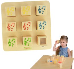 MASTERKIDZ Drewniany Sorter Sensoryczny Łączenie Dźwięków Montessori