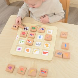 MASTERKIDZ Gra Dopasuj Cienie Łączenie w Pary Rozpoznawanie Przedmiotów Montessori