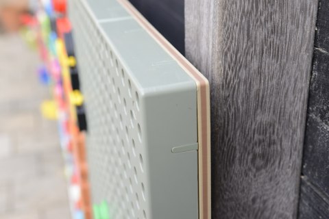 MASTERKIDZ Panel Ścienny Tablica Naukowa Kreatywna STEM Tablica na zewnątrz Outdoor + Panel Monatażowy 120x80cm