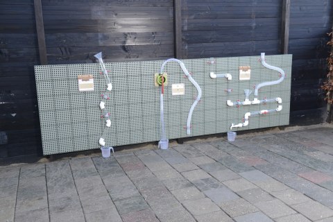 MASTERKIDZ Panel Ścienny Tablica Naukowa Kreatywna STEM Tablica na zewnątrz Outdoor + Panel Monatażowy 120x80cm