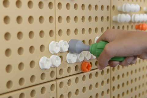 MASTERKIDZ Ręczne Narzędzia 6 Elementów Śrubokręt Klucz - Tablica Naukowo-Edukacyjna STEM