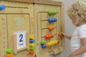 MASTERKIDZ Tablica Ścienna Edukacyjna Labirynt Koraliki Montessori