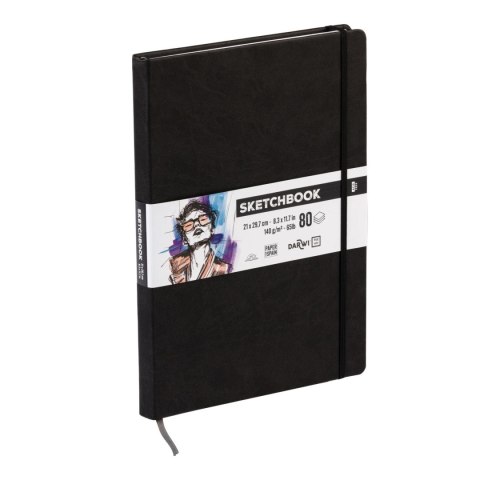 Szkicownik DARWI A4 140g Czarny