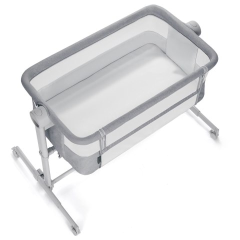 KINDERKRAFT Łóżeczko dostawne Nestee Up light grey