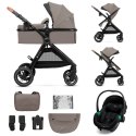 KINDERKRAFT Wózek wielofunkcyjny ESME PRO 3W1 Sand Beige + MINK PRO 2