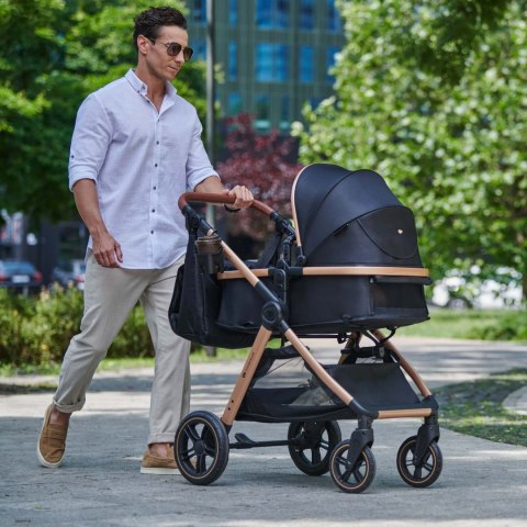 KINDERKRAFT Wózek wielofunkcyjny ESME PRO 3W1 Sand Beige + MINK PRO 2