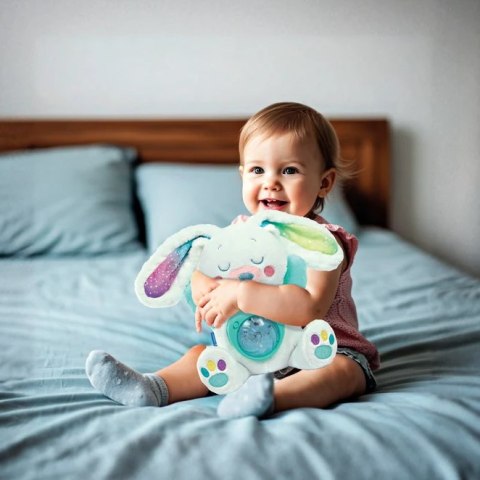 Projektor Przytulanka Arktyczny Króliczek Zorza Polarna Clementoni 17594