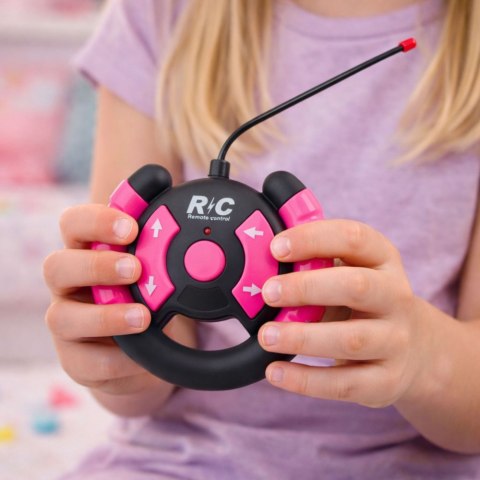 Samochód Terenowy Zdalnie Sterowany RC Z Lalkami Różowy 1:16