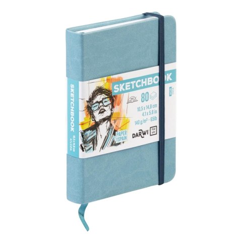 Szkicownik DARWI A6 140g Błękitny