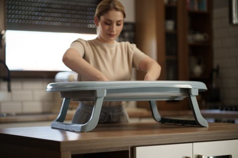 TEGA FB-004-129 Wanienka składana z odpływem j.niebieski