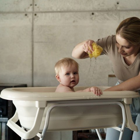 TEGA FB-004-130 Wanienka składana z odpływem j.różowy