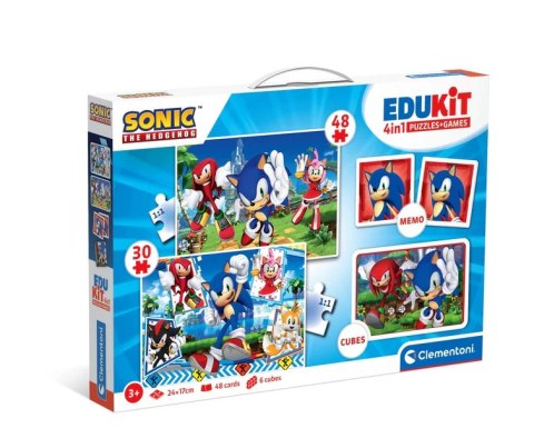 Zestaw Edukacyjny Puzzle Memo Klocki SONIC Clementoni 18318