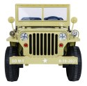Autko Wojskowe Retro Strong dla 3 dzieci Matcha