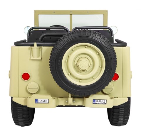 Autko Wojskowe Retro Strong dla 3 dzieci Matcha