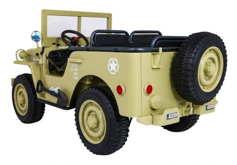 Autko Wojskowe Retro Strong dla 3 dzieci Matcha