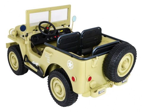 Autko Wojskowe Retro Strong dla 3 dzieci Matcha