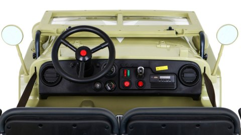 Autko Wojskowe Retro Strong dla 3 dzieci Matcha
