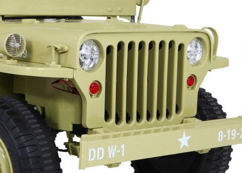 Autko Wojskowe Retro Strong dla 3 dzieci Matcha