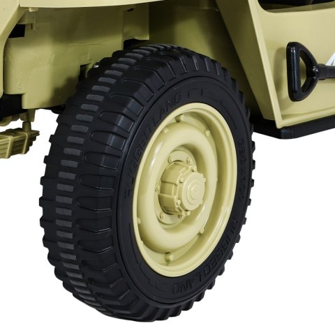 Autko Wojskowe Retro Strong dla 3 dzieci Matcha