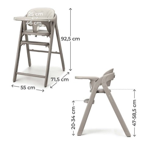 KINDERKRAFT Krzesełko TINO beige