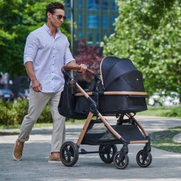 KINDERKRAFT Wózek wielofunkcyjny ESME 3w1 Pure Black+MINK PRO 2