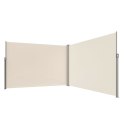 Markiza narożna boczna tarasowa LUARO parawan zwijany 180 x 620 cm beżowy