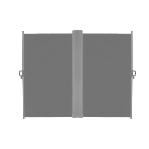Markiza narożna boczna tarasowa LUARO parawan zwijany 180 x 620 cm szary