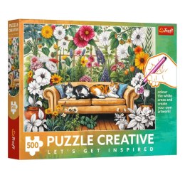 Puzzle - 500 -Puzzle Creative - Kocia oranżeria - Trefl 37562
