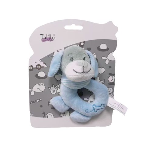 AXIOM 9558 Grzechotka Piesek niebieski 14 cm