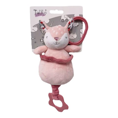 AXIOM 9561 Pozytywka Lisek różowy 14 cm