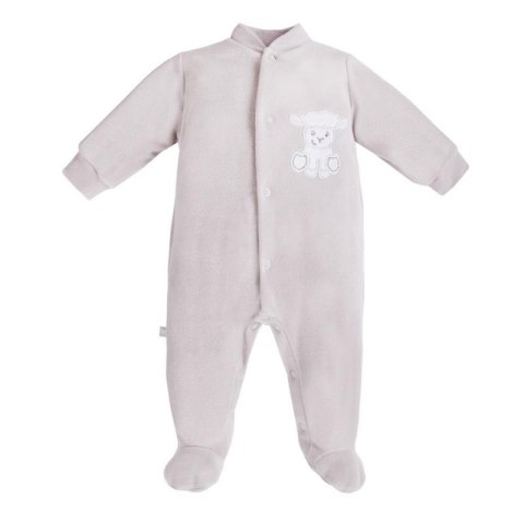EWA 930040 NEWBORN Pajac welur szary 62