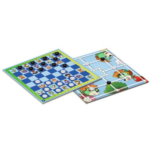 Gra planszowa Warcaby i Młynek Rodzina Treflików Trefl 02658