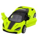Samochód Sportowy Metalowy Napęd Światła Dźwięki Zielony 1:32