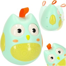 Wańka wstańka sowa sensoryczna kiwajka niebieska